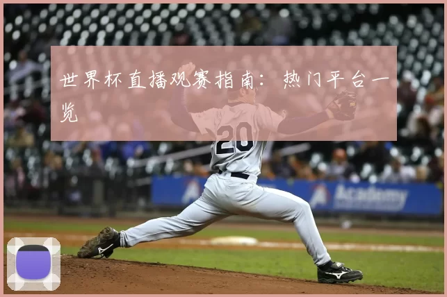 世界杯直播观赛指南:热门平台一览